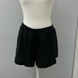 Old Navy Black Athletic Short with Liner, Size Large